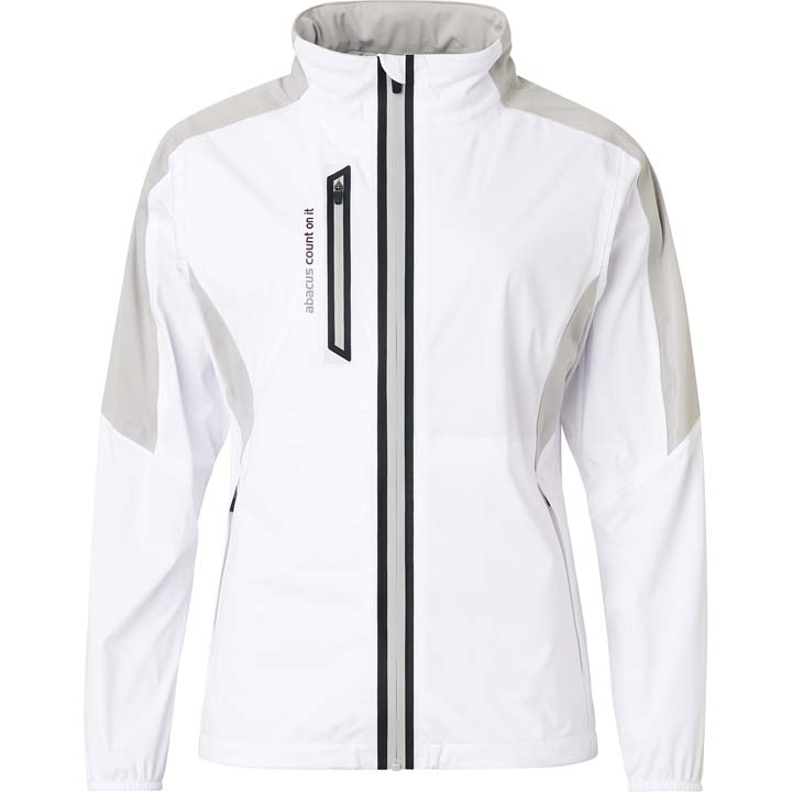 Lds Bounce rainjacket - white/lt.grey in the group WOMEN / Rainwear at Abacus Sportswear (2080189)