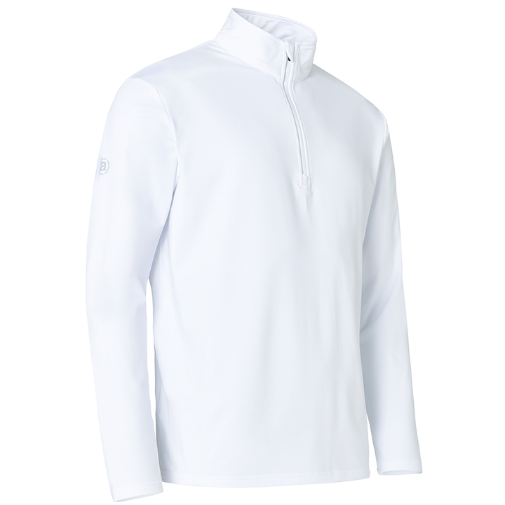 Jr Dunbar halfzip fleece - white i gruppen JUNIOR / Alla juniorkläder hos Abacus Sportswear (5170100)