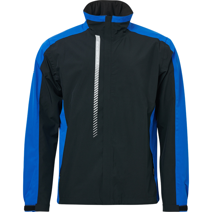 Mens Links stretch rainjacket - dk.cobalt/black in the group MEN / Rainwear at Abacus Sportswear (6076326)