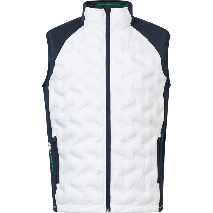 Mens Grove hybrid vest - white/navy in the group MEN / All clothing at Abacus Sportswear (6289193)
